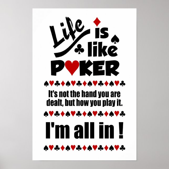 poster LIFE LIKE POKER (Devant)