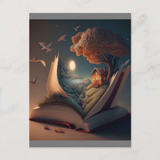 Poster Life on Reading Postcard (Front)