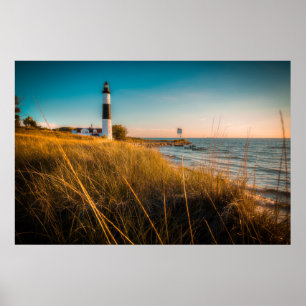 Poster Lighthouses   Big Sable Lighthouse Ludington