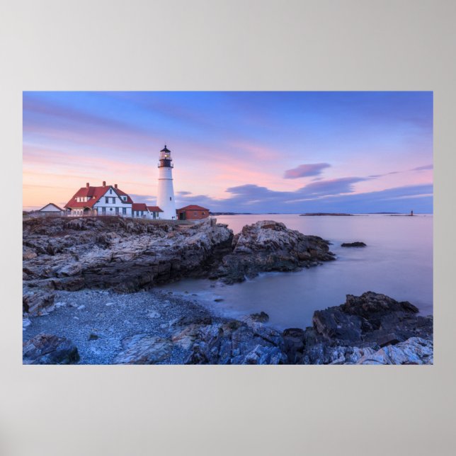 Poster Lighthouses | Cape Elizabeth, Maine (Devant)