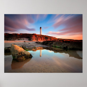 Poster Lighthouses   Sea-Light Lossiemouth Scotland