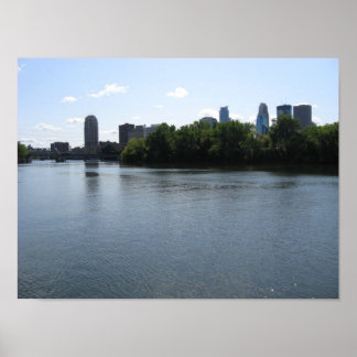 Poster Ligne aérienne de Minneapolis