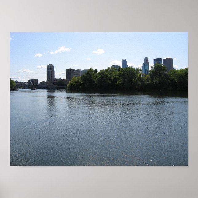 Poster Ligne aérienne de Minneapolis (Devant)