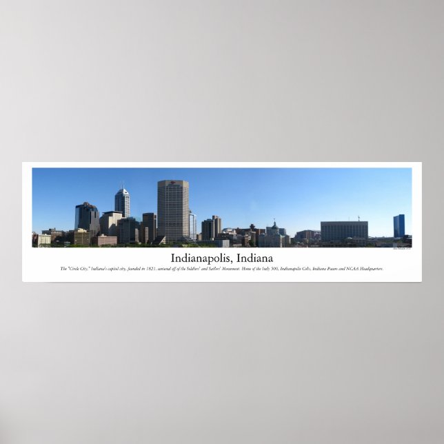 Poster Ligne aérienne d'Indianapolis (Devant)