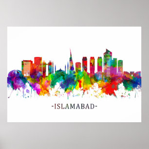 Poster Ligne aérienne d'Islamabad Pakistan