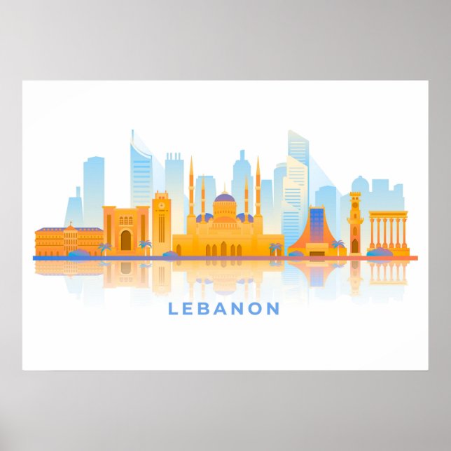 Poster Ligne aérienne du Liban (Devant)