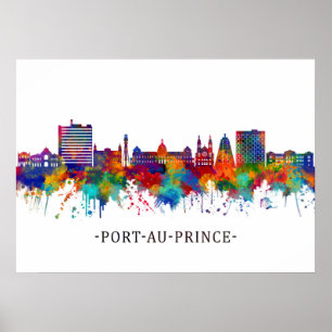 Poster Ligne aérienne Port-Au-Prince Haïti
