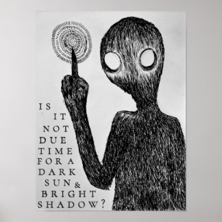 Poster Ligne artistique gothique Conception originale Omb