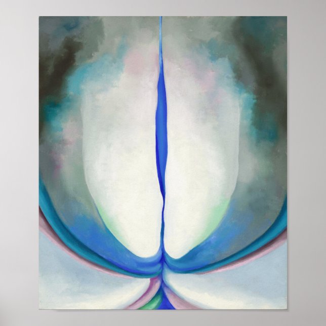 Poster Ligne bleue | Georgia O'Keeffe | (Devant)