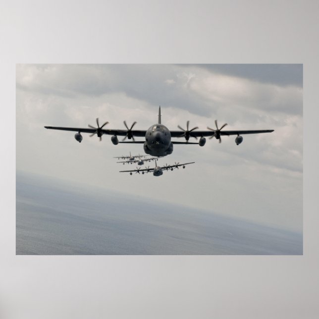 Poster Ligne C-130 Hercules (Devant)