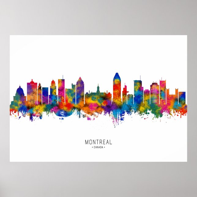 Poster Ligne d'atterrissage de Montréal Canada (Devant)