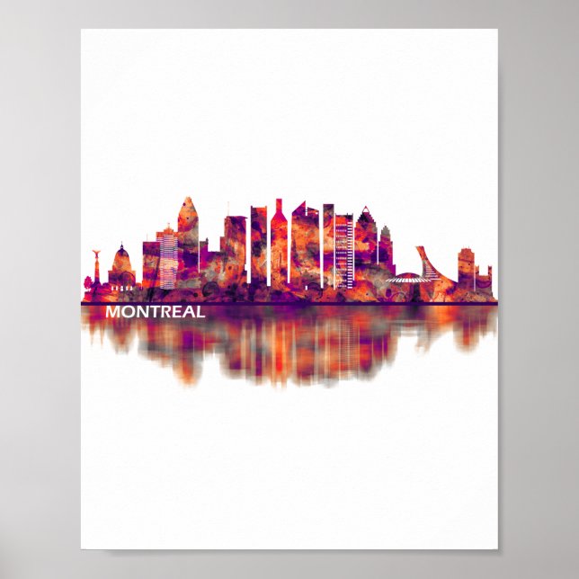 Poster Ligne d'atterrissage de Montréal Canada (Devant)