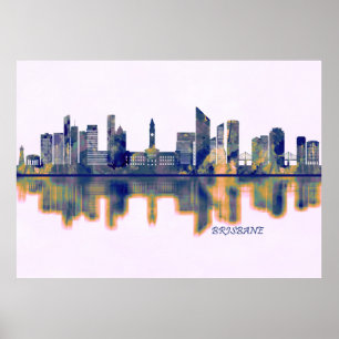 Poster Ligne de Brisbane