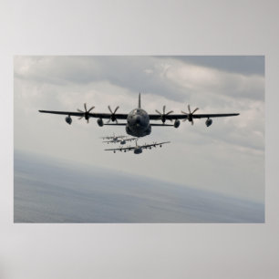 Poster Ligne de C-130 Hercule