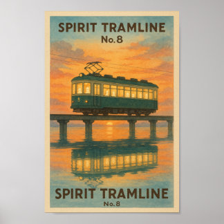 Poster Ligne de tramway spirituel n° 8