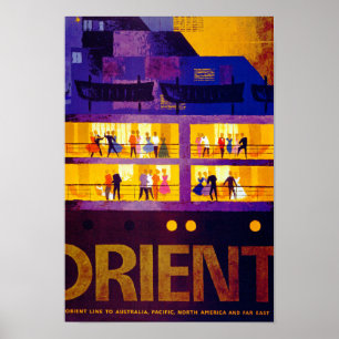 Poster Ligne d'orientation ~ Partie sur le pont