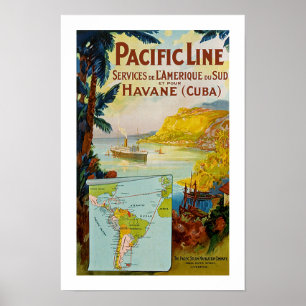 Poster Ligne du Panama Pacifique