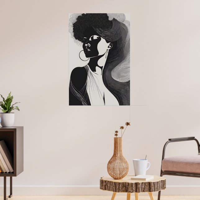 Poster Ligne féminine (Salon 3)