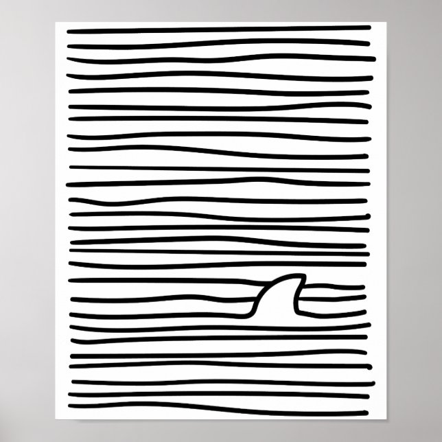 Poster Ligne minimale Dessin simple unique cadeau fin req (Devant)