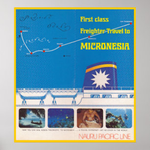 Poster Ligne Pacifique de Nauru