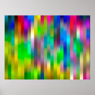 Poster ligne verticale simple parallèle motif ABSTRAIT