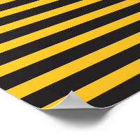 Lignes géométriques horizontales jaunes noires Abe