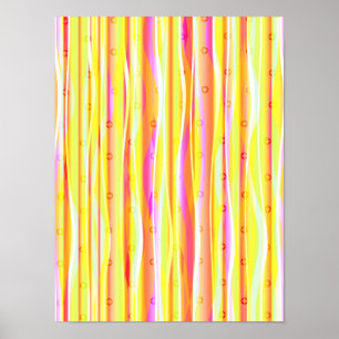 Poster Lignes onduleuses