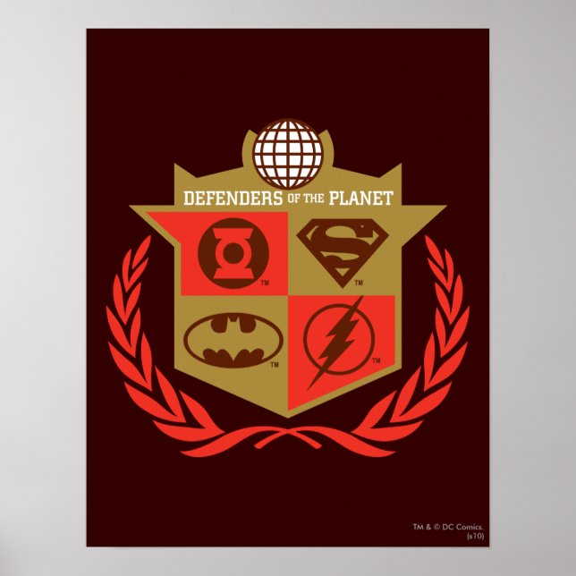 Poster Ligue de Justice Défenseurs de la planète (Devant)