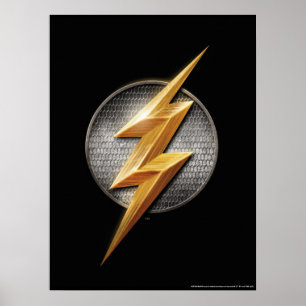 Poster Ligue de Justice   Le symbole de boulon métallique