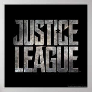 Poster Ligue de Justice   Logo métallique de la Ligue de 