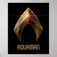 Ligue de Justice | Symbole d'aquaman métallique
