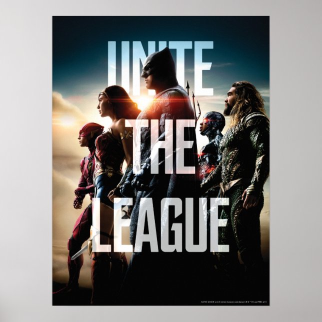 Poster Ligue de Justice | Unissez La Ligue (Devant)