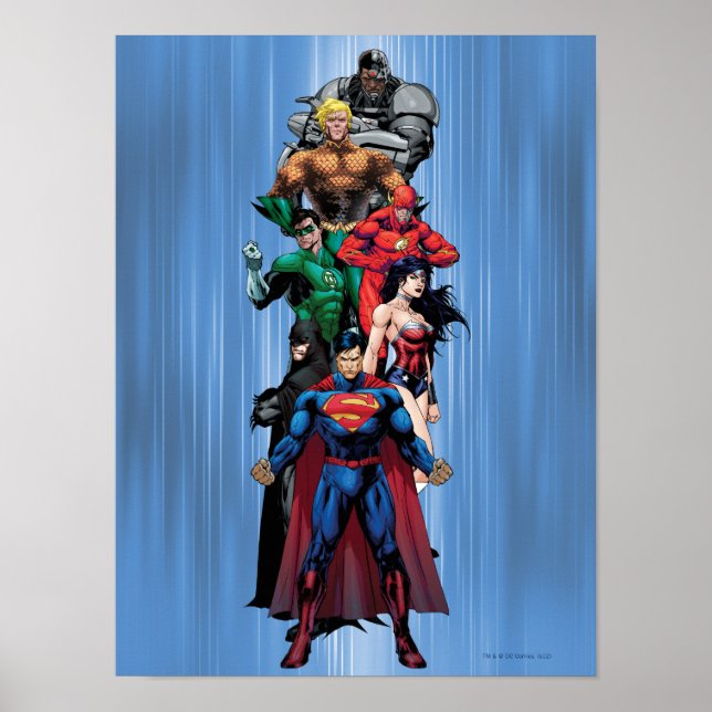 Poster Ligue de la justice - Groupe 3 (Devant)