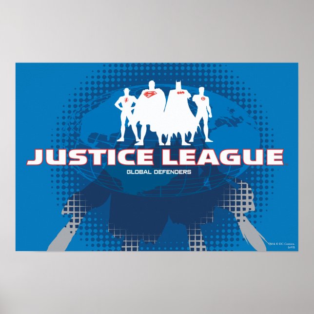 Poster Ligue de la justice pour les défenseurs mondiaux (Devant)