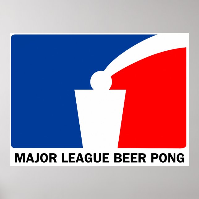 Poster Ligue majeure Beer Pong (Devant)