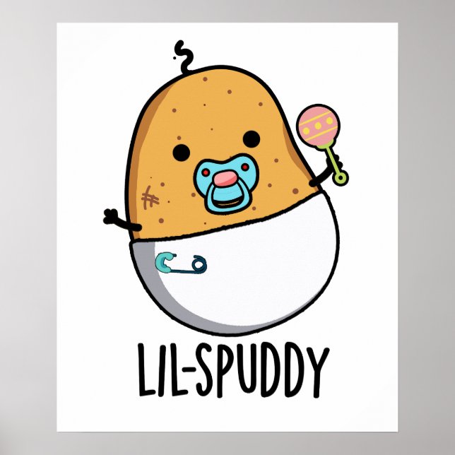 Poster Lil-spuddy Funny Potato Pun  (Devant)