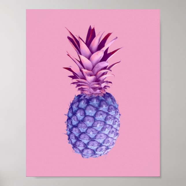 Poster Lilac et ananas rose (Devant)