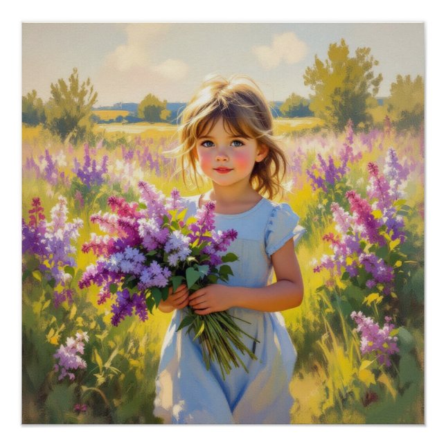 Poster Lilac Flower (Devant)