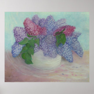 Poster Lilacs Dans Un Vase