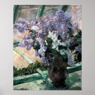 Poster "Lilacs in a Window" de Cassatt