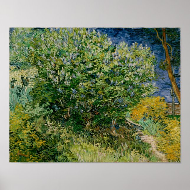 Poster Lilacs, Vincent van Gogh (Devant)