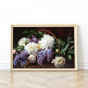 Poster Lilas et pivoines 
