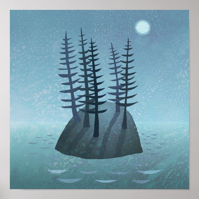 Poster L'île dans l'art océanique (Devant)