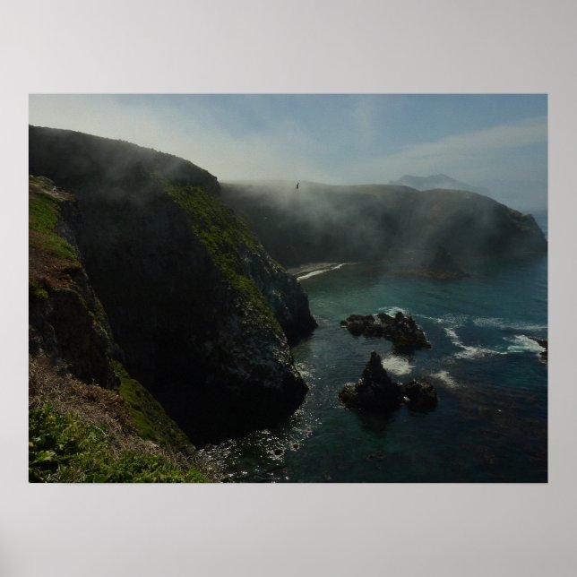 Poster L'île de Foggy Anacapa aux îles Channel (Devant)