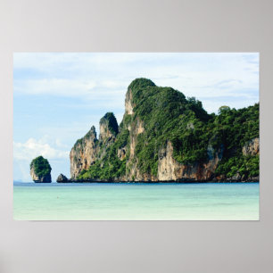 Poster l'île de Ko Phi Phi sur la mer d'Andaman, Krabi