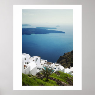 Poster L'île de Santorin, Grèce