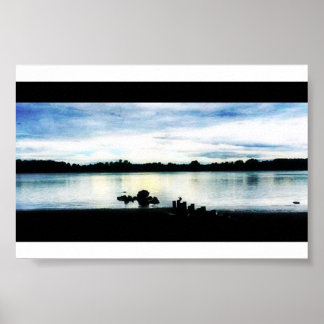 Poster L'île de Sauvie à Twilight