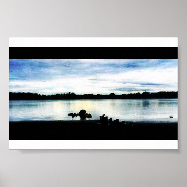 Poster L'île de Sauvie à Twilight (Devant)