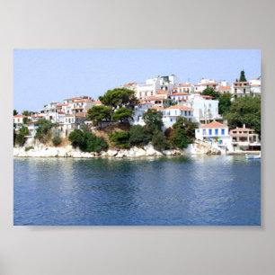 Poster L'île de Skiathos, Grèce