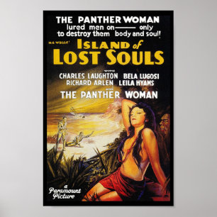 POSTER L'ÎLE DES ÂMES PERDUES